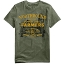 Northbound Men's Support Farmers T-Shirt - Military Green