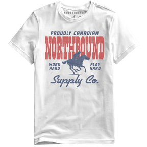 Northbound Men's Work Hard, Play Hard T-Shirt - White