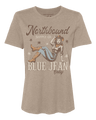 Northbound Women's Blue Jean Baby T-Shirt - Brown Heather