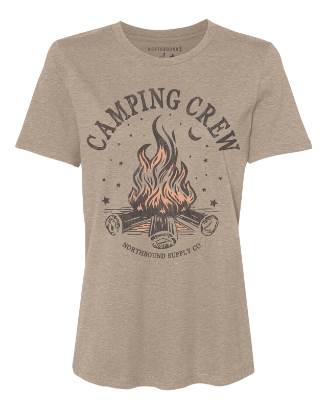 Northbound Women's Camping Crew T-Shirt - A&M Clothing & Shoes