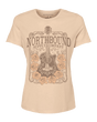 Northbound Women's Guitar T-Shirt - Beige