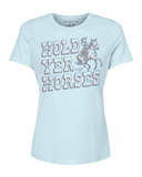 Northbound Women's Hold Yer Horses T-Shirt - Blue Mist