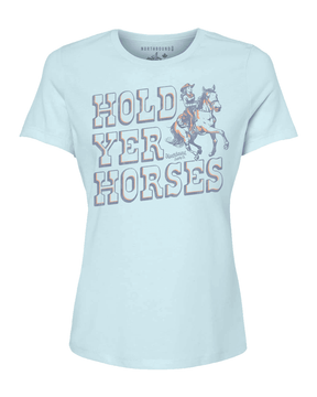 Northbound Women's Hold Yer Horses T-Shirt - Blue Mist