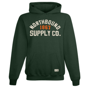 Northbound Youth Boys 1867 Suede Puff Hoodie - Forest