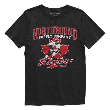 Northbound Youth Boys Canada Hockey T-Shirt - Black