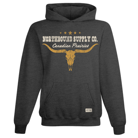 Northbound Youth Boys Canadian Prairies Hoodie - Charcoal Heather