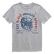 Northbound Youth Boys Eat Sleep Hockey T-Shirt - Grey Heather