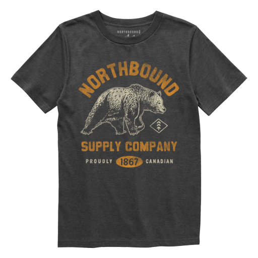 Northbound Youth Boys Grizzly Bear T-Shirt - A&M Clothing & Shoes - Westlock