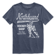 Northbound Youth Boys Hockey Shop T-Shirt - Navy Heather