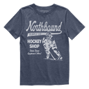 Northbound Youth Boys Hockey Shop T-Shirt - Navy Heather