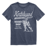 Northbound Youth Boys Hockey Shop T-Shirt - Navy Heather