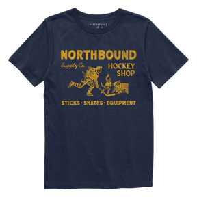 Northbound Youth Boys Hockey Shop T-Shirt - Navy
