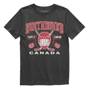 Northbound Youth Boys Hockey T-Shirt - Charcoal Heather