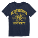 Northbound Youth Boys Hockey Wolf T-Shirt - Navy