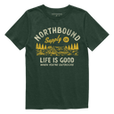 Northbound Youth Boys Life Is Good T-Shirt - Forest