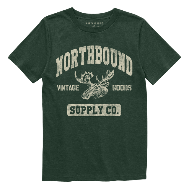 Northbound Youth Boys Moose T-Shirt - Forest