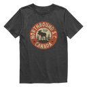 Northbound Youth Boys Moose T-Shirt - Charcoal