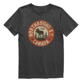 Northbound Youth Boys Moose T-Shirt - Charcoal