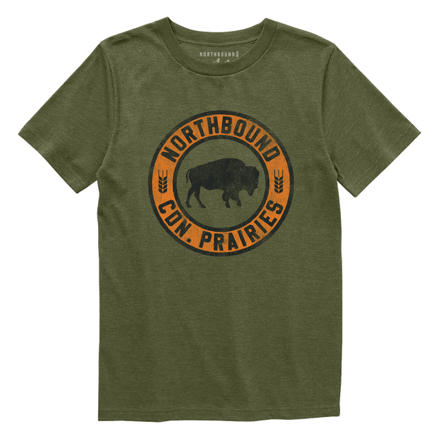 Northbound Youth Boys Prairie Bison Tee - A&M Clothing & Shoes - Westlock