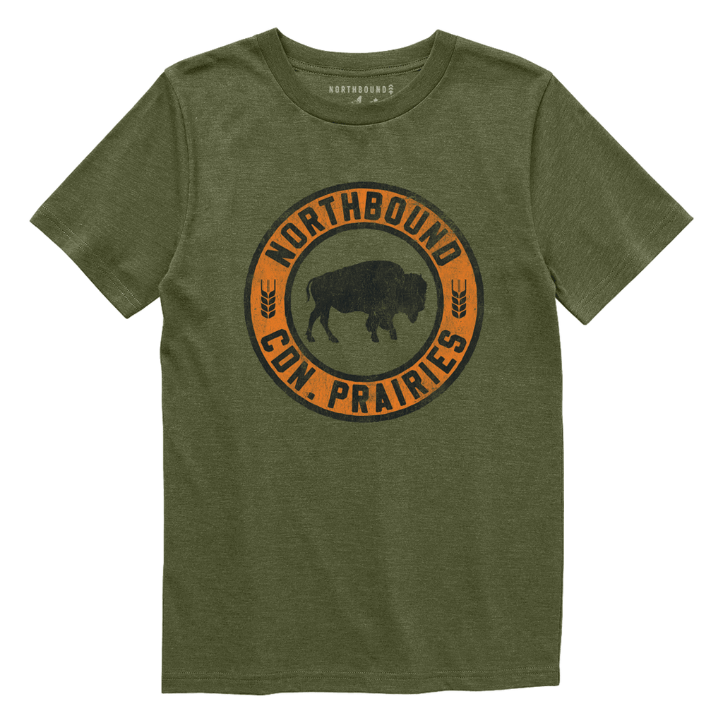 Northbound Youth Boys Prairie Bison Tee - Northbound Supply Co - A&M Clothing & Shoes - Westlock AB
