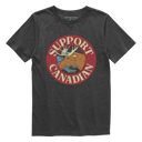 Northbound Youth Boys Support Canadian T-Shirt - Charcoal Heather