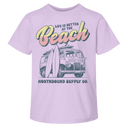 Northbound Youth Girls Beach T-Shirt - Pink Orchid