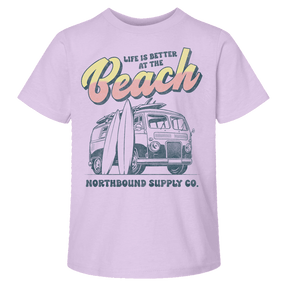 Northbound Youth Girls Beach T-Shirt - Pink Orchid