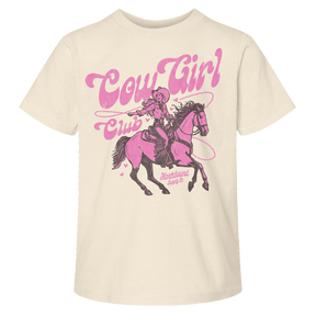 Northbound Youth Girls Cowgirl Club T-Shirt - Natural