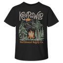 Northbound Youth Girls Keep Me Wild T-Shirt - Black