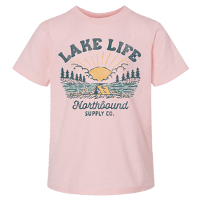 Northbound Youth Girls Lake Life T-Shirt - Pink