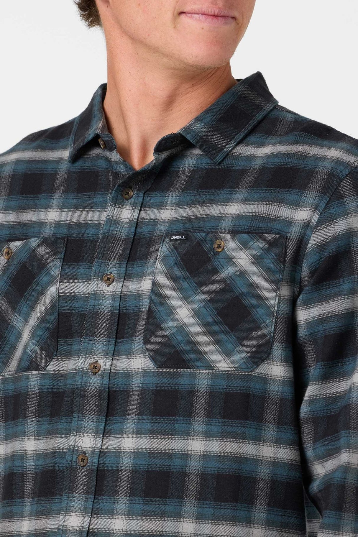 O'Neill Men's Coastline Flannel Shirt - Black