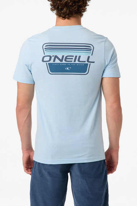 O'Neill Men's Lineup Classic Short Sleeve T-Shirt - Sky Blue Heather