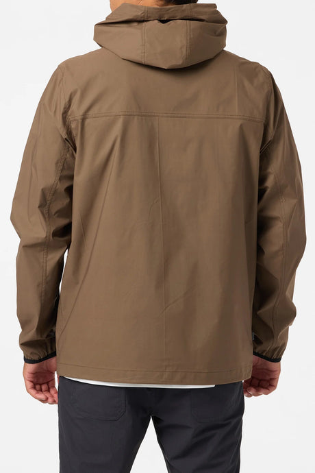 O'Neill Men's Traveller Windbreaker Stretch Jacket - Teak