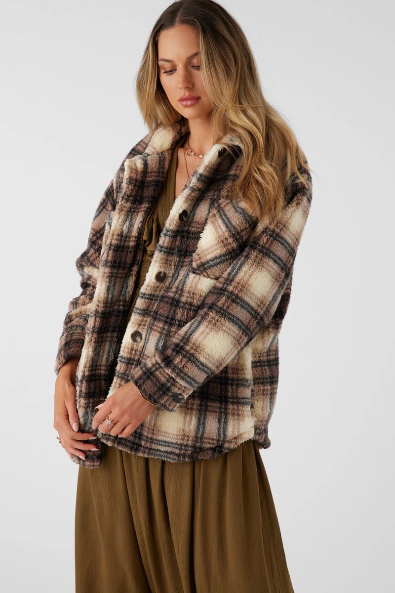 O'Neill Women's Heath Plaid Jacket - A&M Clothing & Shoes - Westlock