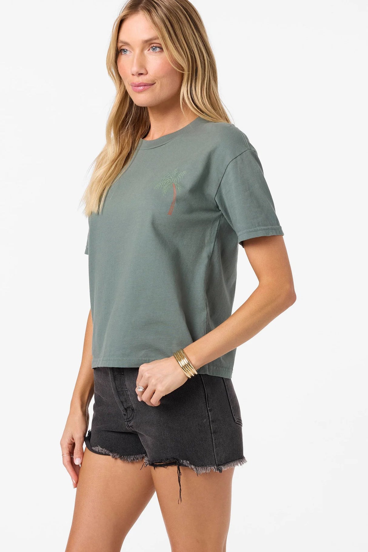 O'Neill Women's OG Palms Away Easy T-Shirt - A&M Clothing & Shoes