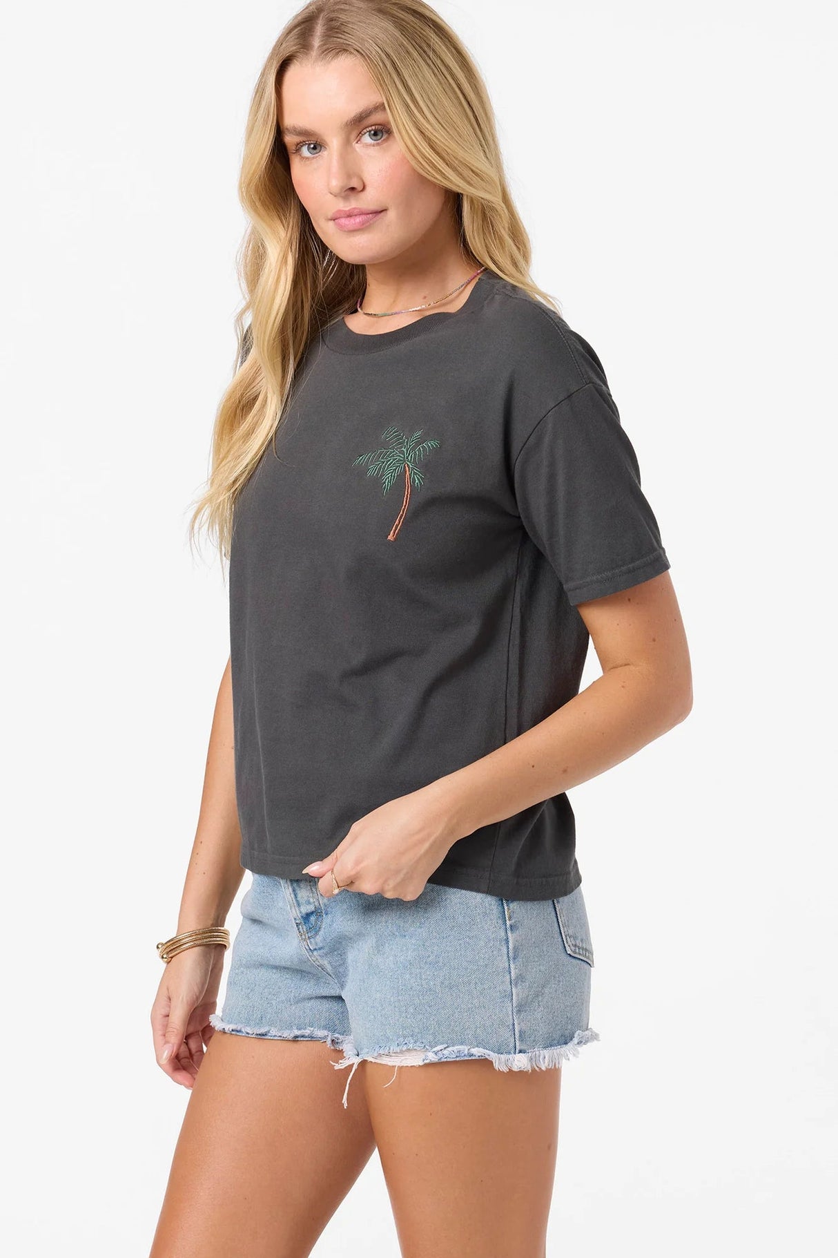 O'Neill Women's OG Palms Away Easy T-Shirt - A&M Clothing & Shoes