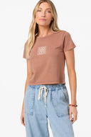 O'Neill Women's Radiant Easy T-Shirt - Carob Brown