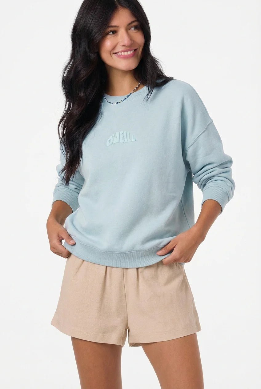 O'Neill Women's Solid Butter Crew Fleece Sweater - A&M Clothing & Shoes