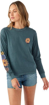 O'Neill Women's Tatum Floral LS T-Shirt - A&M Clothing & Shoes