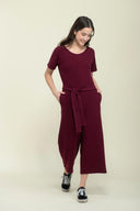 Orb Women's Jonie Jersey Jumpsuit - Wine