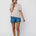 Orb Women's Nina Roll Cuff SS Shirt - Floral