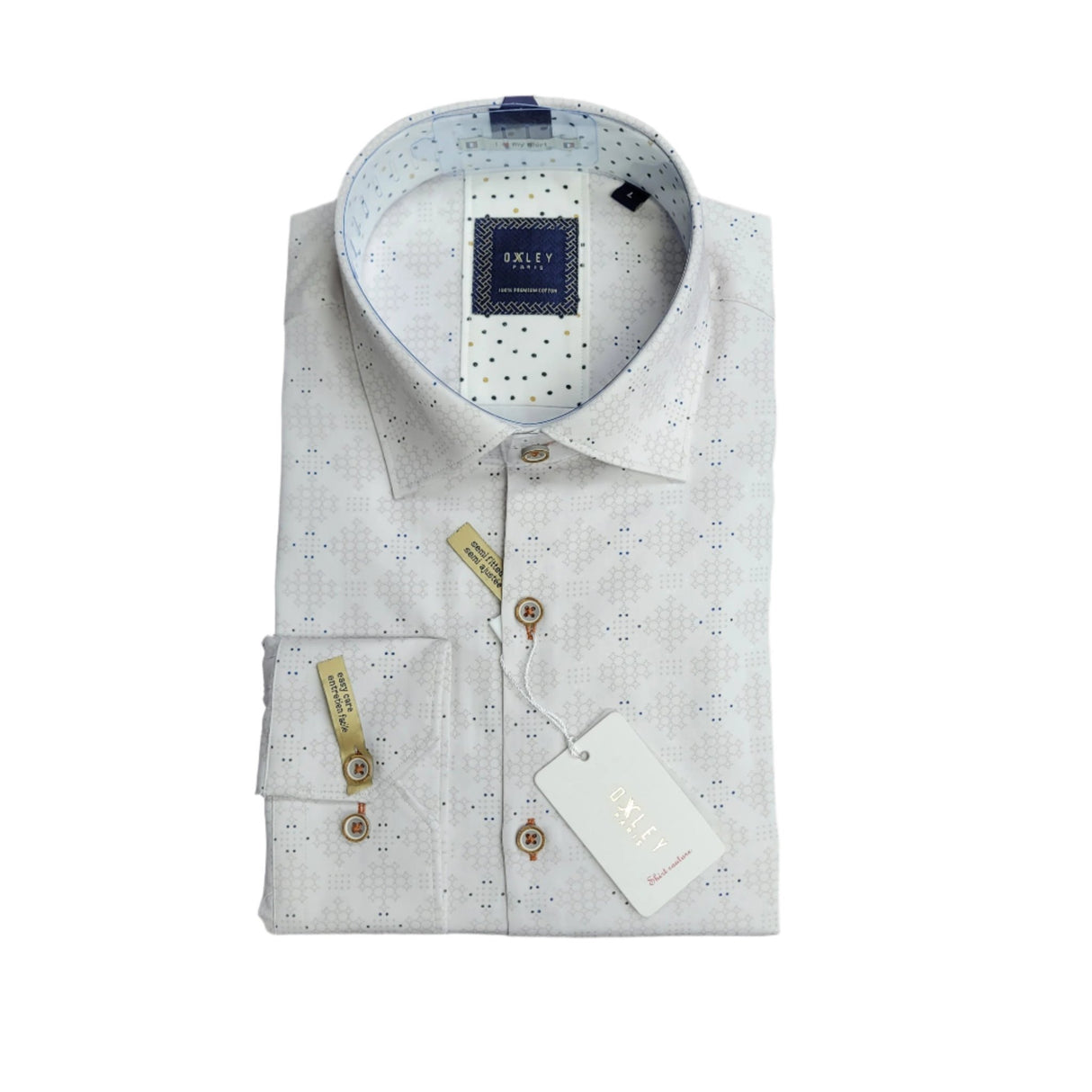 Oxley Men's Semi Fitted Dress Shirt - A&M Clothing & Shoes - Westlock