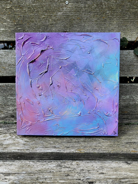 Pamela Carnegie Art 12x12 Purple Smears - A&M Clothing & Shoes