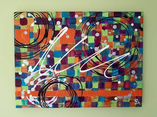 Pamela Carnegie Art 12x15.5 Little Squares - A&M Clothing & Shoes