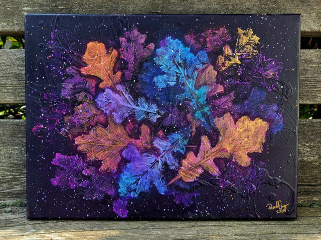 Pamela Carnegie Art 12x15.5 Oak Leaves 1 - A&M Clothing & Shoes