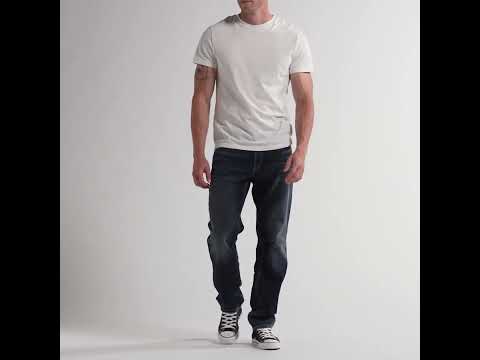 Silver Men's Eddie Athletic Tapered Jean