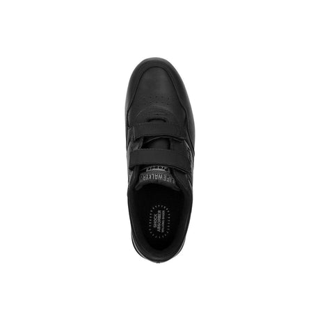 Propet Men's Life Walker Velcro Shoes Wide - Black