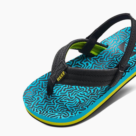 Reef Kids Boys Little Ahi Sandals - Blue Coral