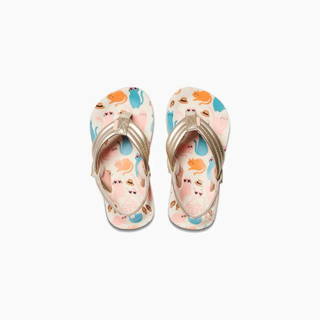 Reef Kids Girls Little Ahi Sandals - Cool Cats
