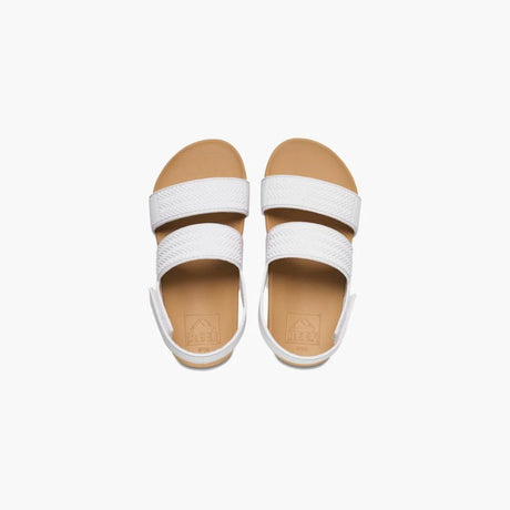 Reef Kids/Youth Girls Water Vista Sandals - White/Tan